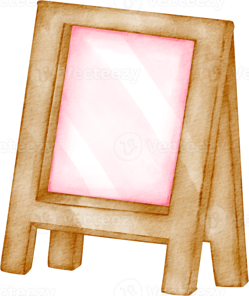 watercolor wooden sign png