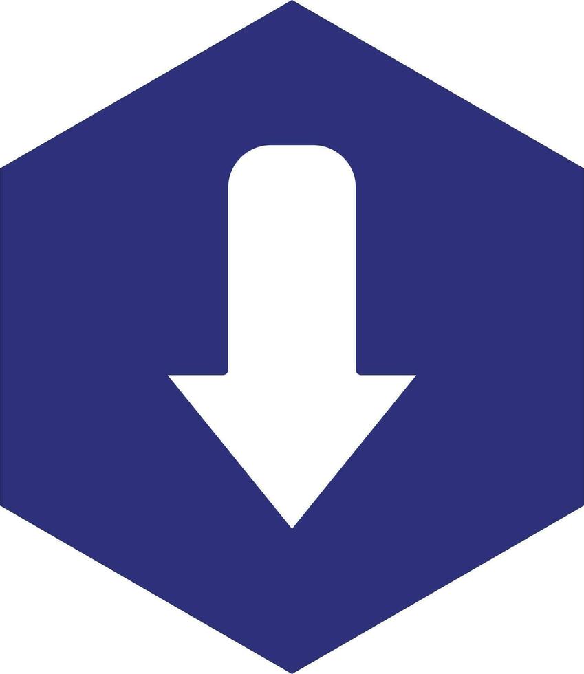 Down Arrow Vector Icon design
