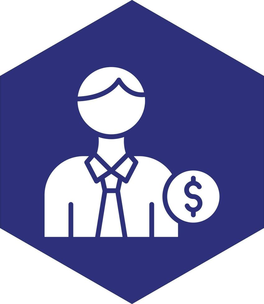 Accountant Vector Icon design