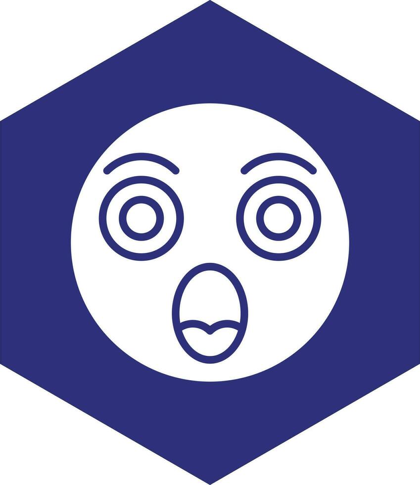 Shocked Vector Icon design