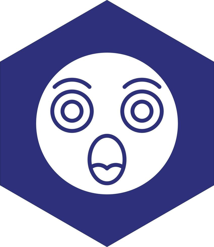 Shocked Vector Icon design