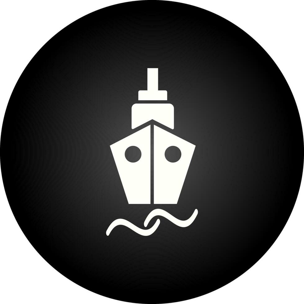 icono de vector de barco