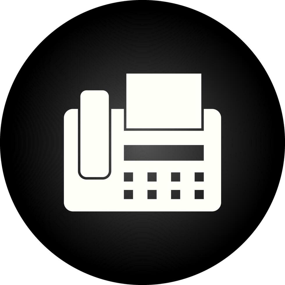 icono de vector de máquina de fax