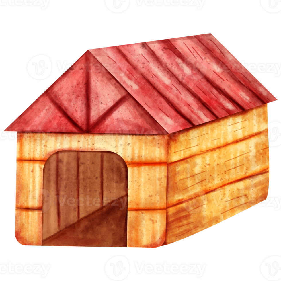 watercolor dog house png