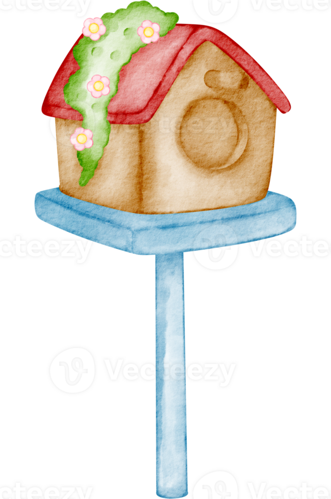 Free Watercolor Bird House 23324399 Png With Transparent Background