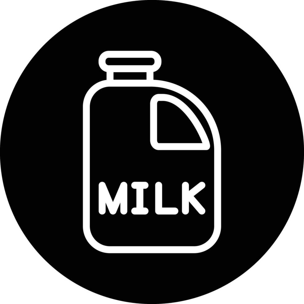 diseño de icono de vector de botella de leche