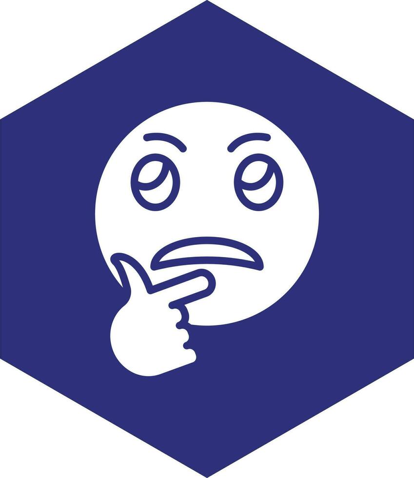 Thinking Vector Icon design