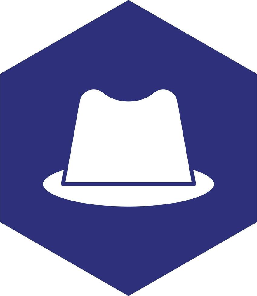 diseño de icono de vector de sombrero