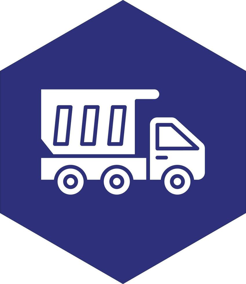 Dump Truck Vector Icon design