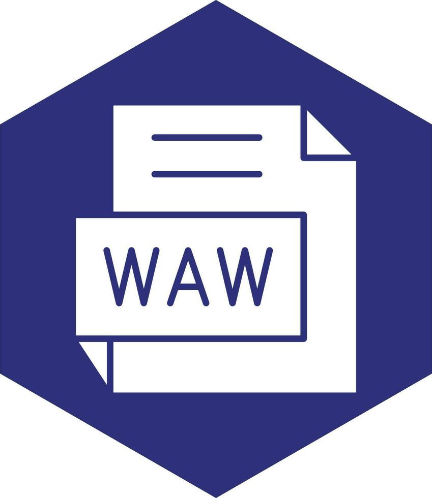 WAV Vector Icon design