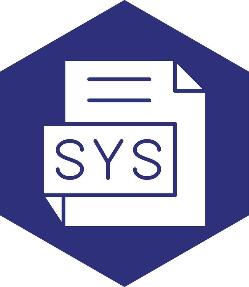 sys vector icono diseño