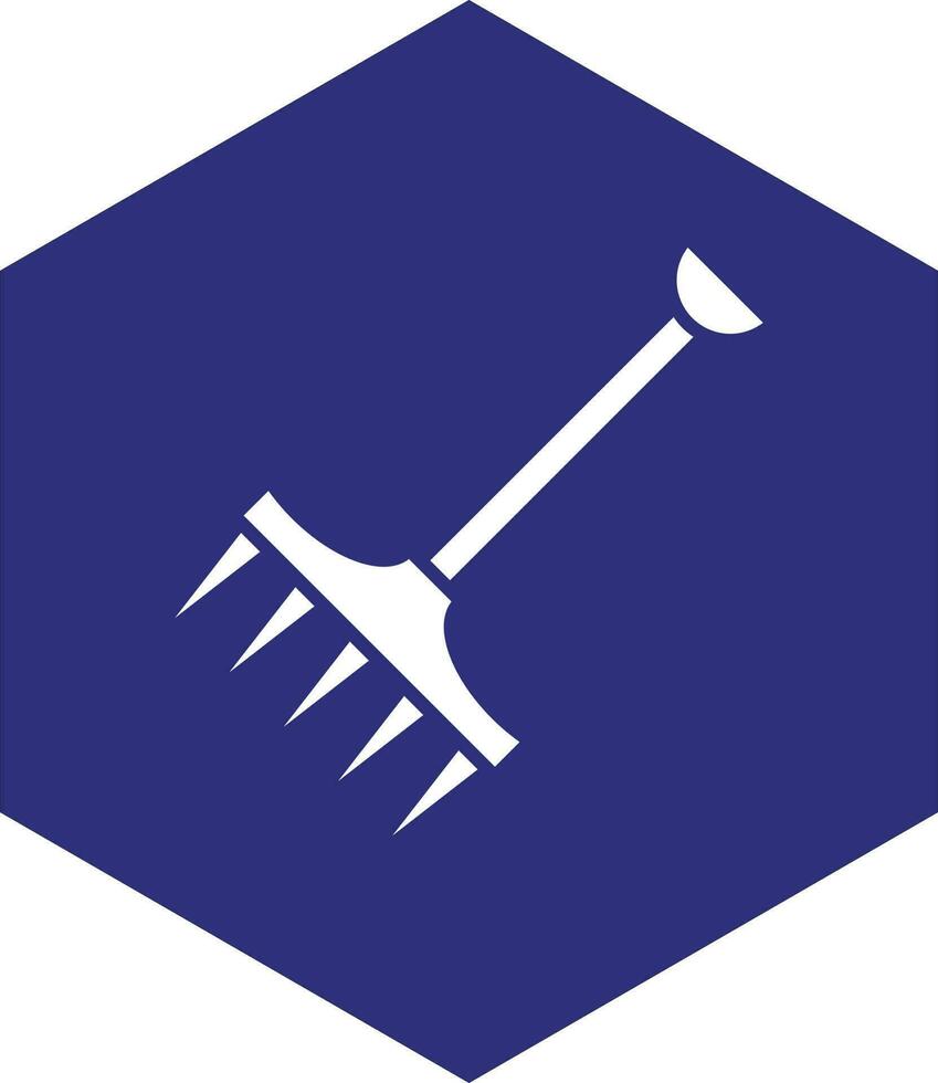 Rake Vector Icon design