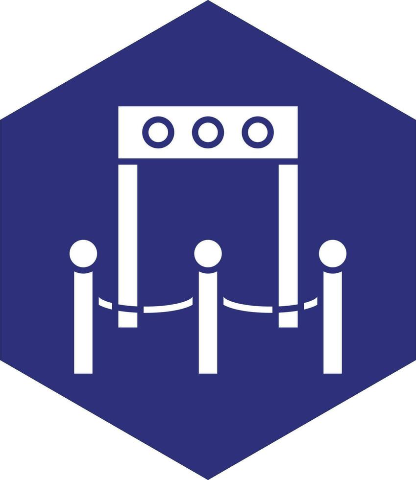 Boarding Gate Vector Icon design
