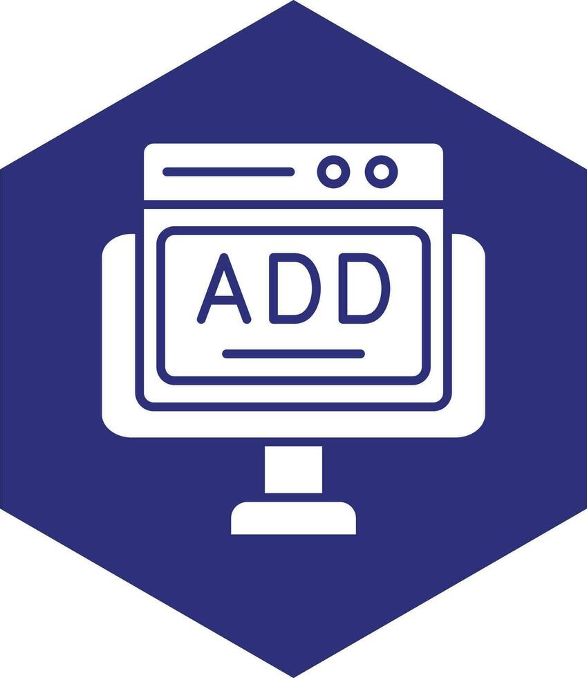 Online Ads Vector Icon design