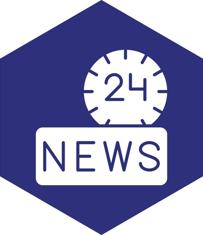 24 Hours News Vector Icon design 23324933 Vector Art at Vecteezy
