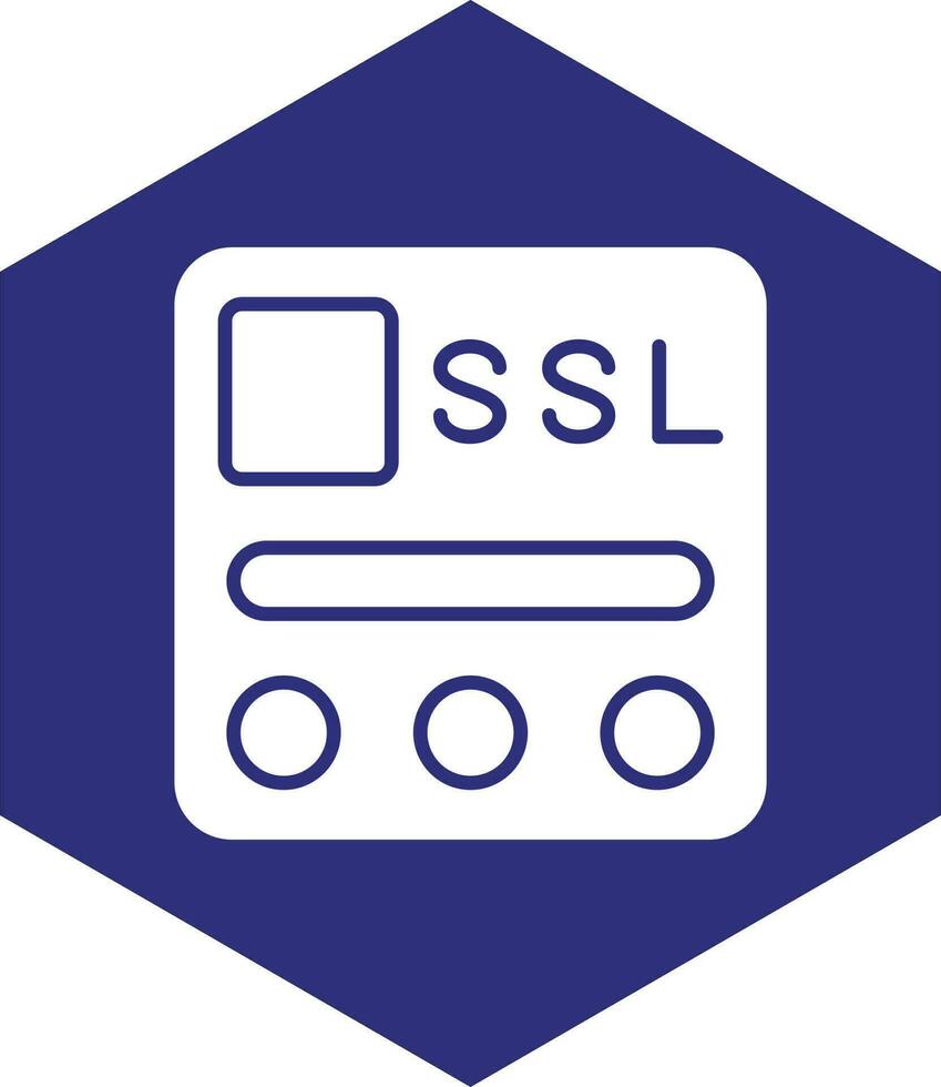 ssl archivo vector icono diseño