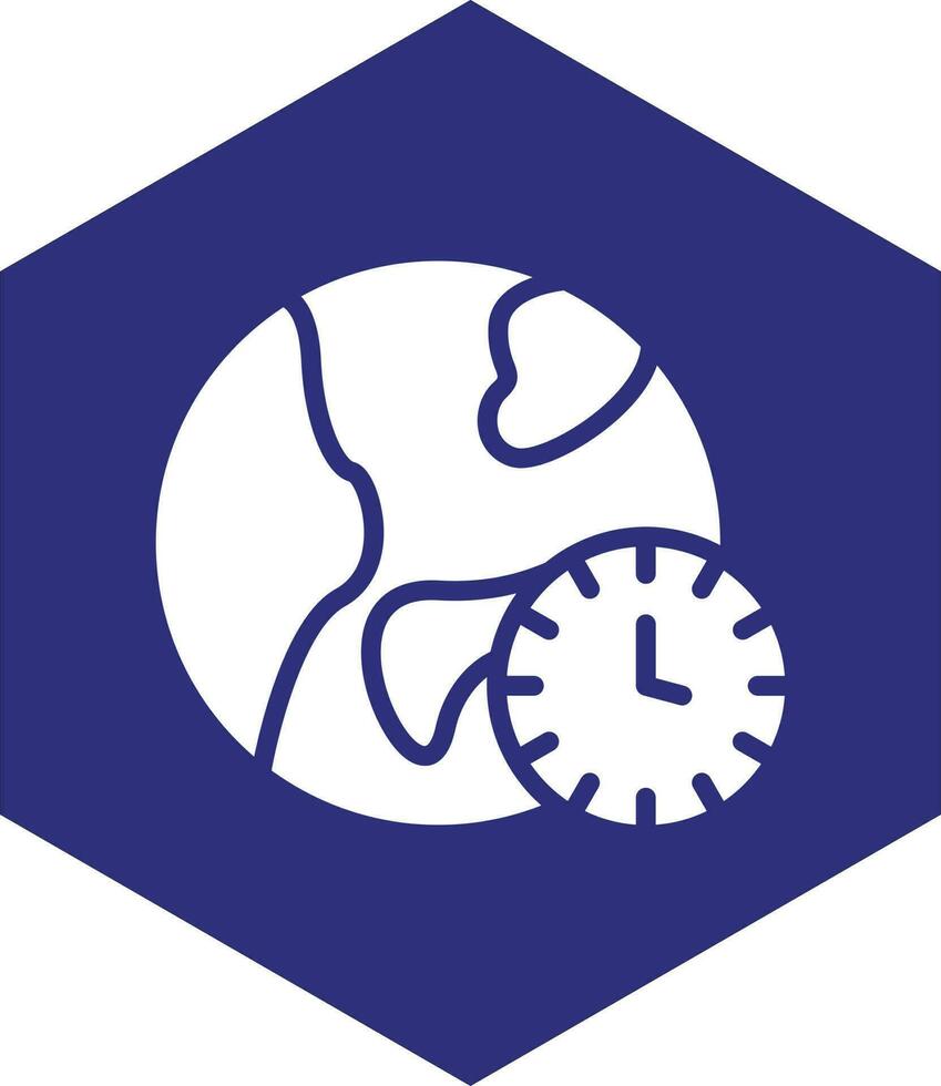 Time Zone Vector Icon design