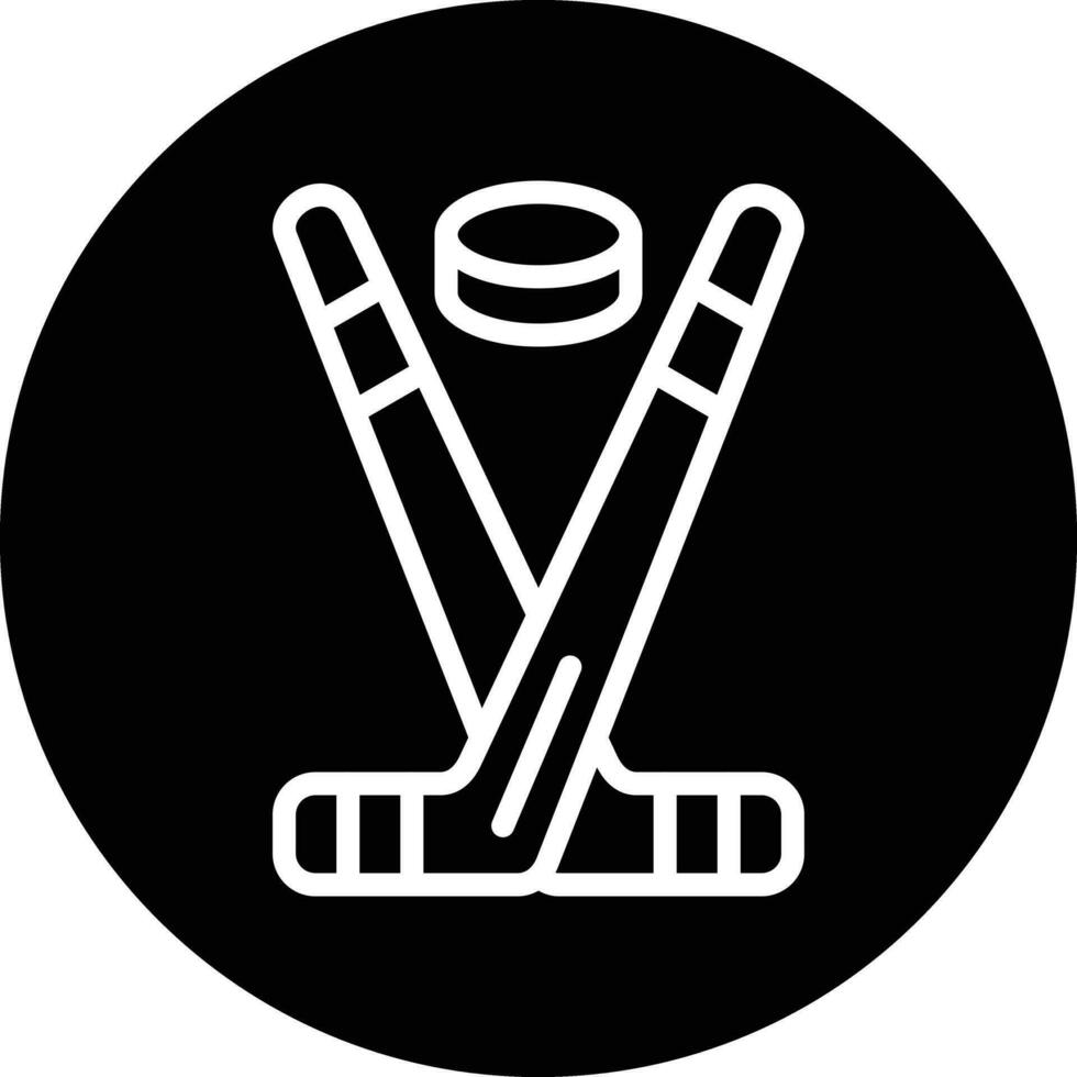 Ice Hockey Vector Icon Design