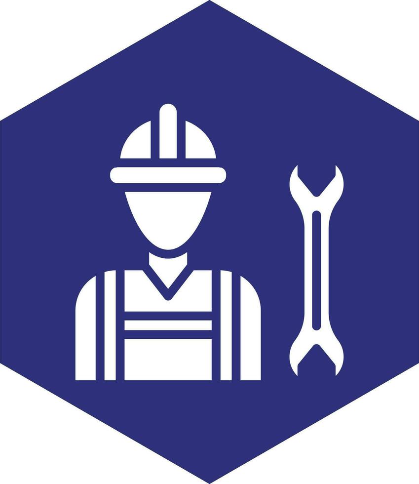 Construction Worker Vector Icon design