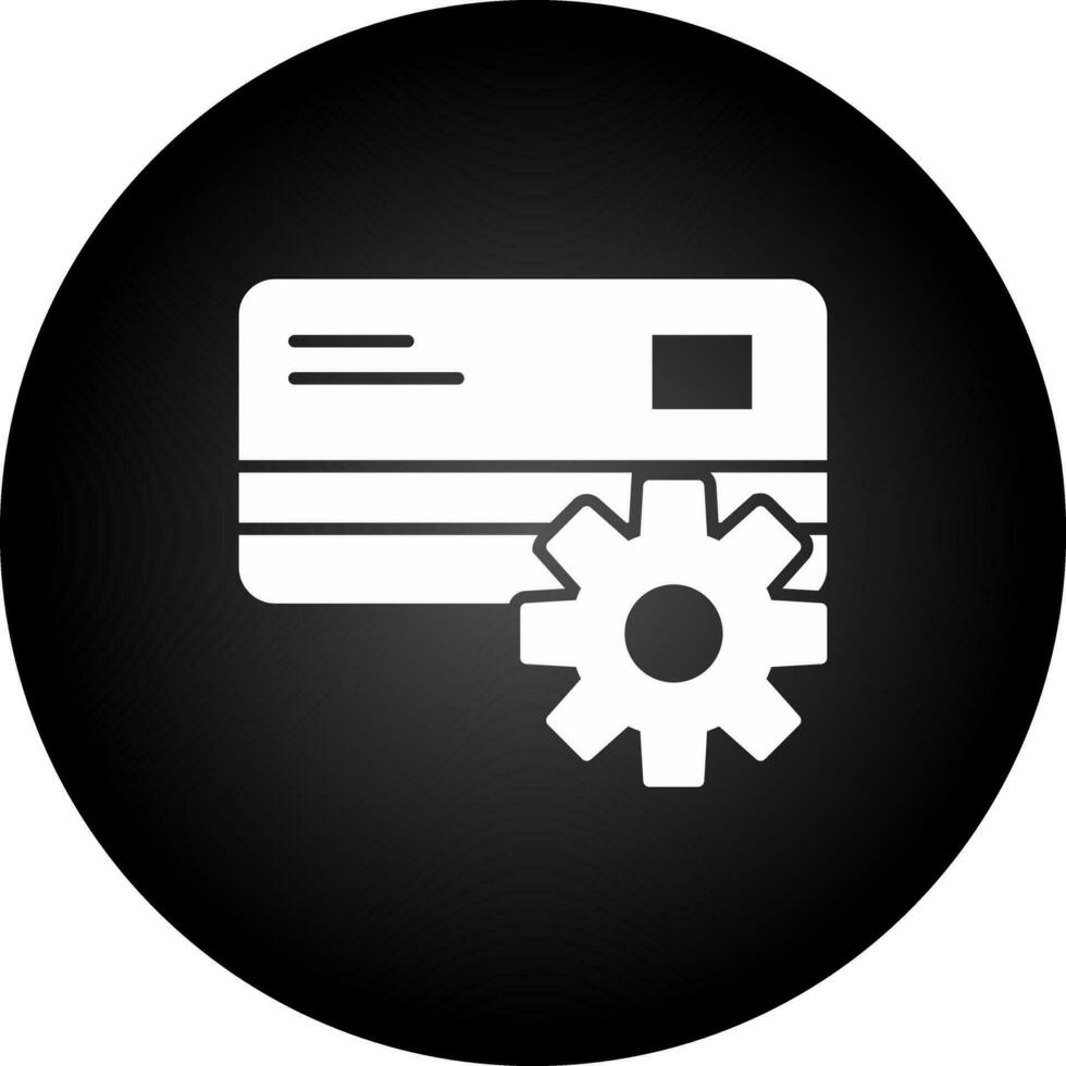 icono de vector de configuración de pago