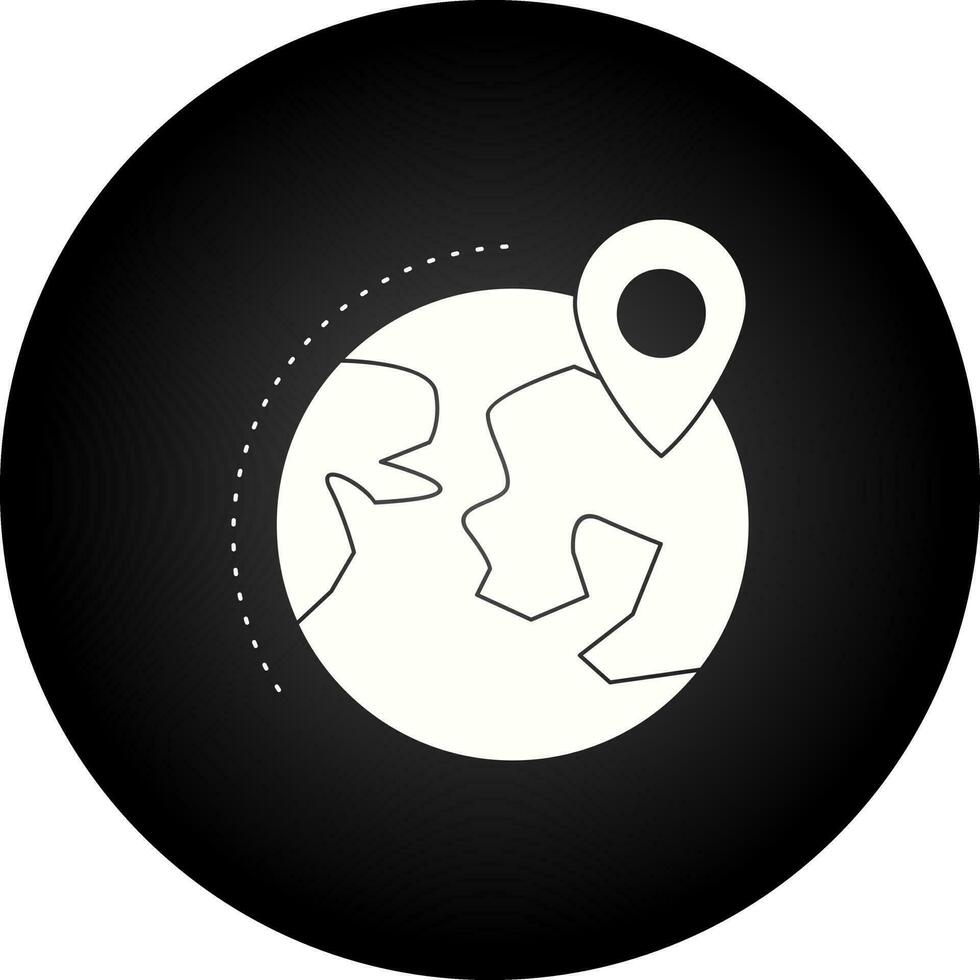 Locate on Earth Vector Icon