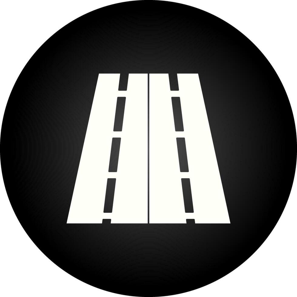 Two Way Road Vector Icon