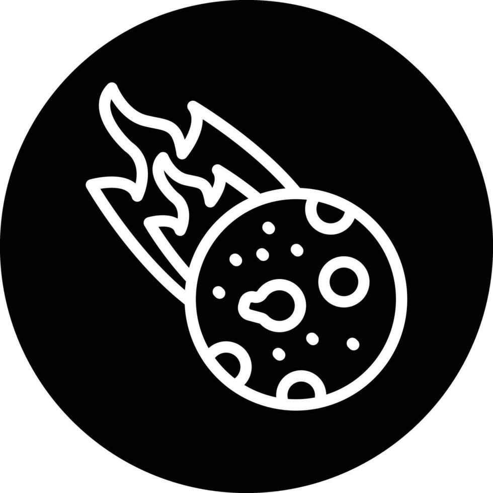 Comet Vector Icon Design