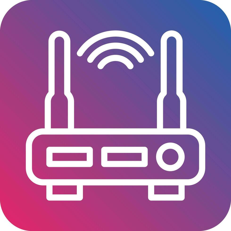 Wifi Router Vector Icon Design