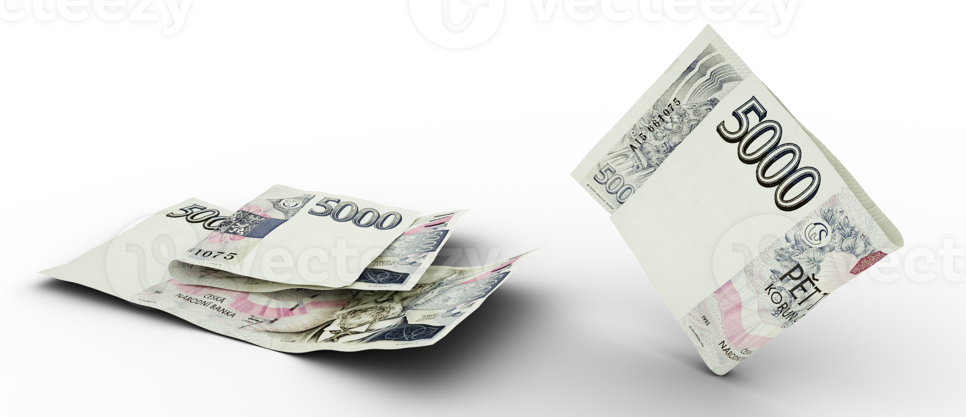 Set Of Czech Koruna Note Isolated On Transparent Background 3d set-of-czech-koruna-note-isolated-on-transparent-background-3d