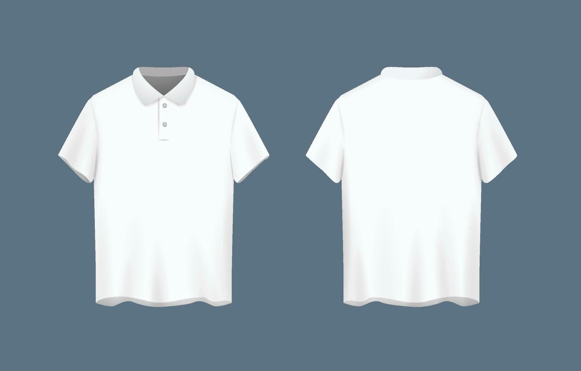 3D White Realistic Polo Shirt template 23325647 Vector Art at Vecteezy