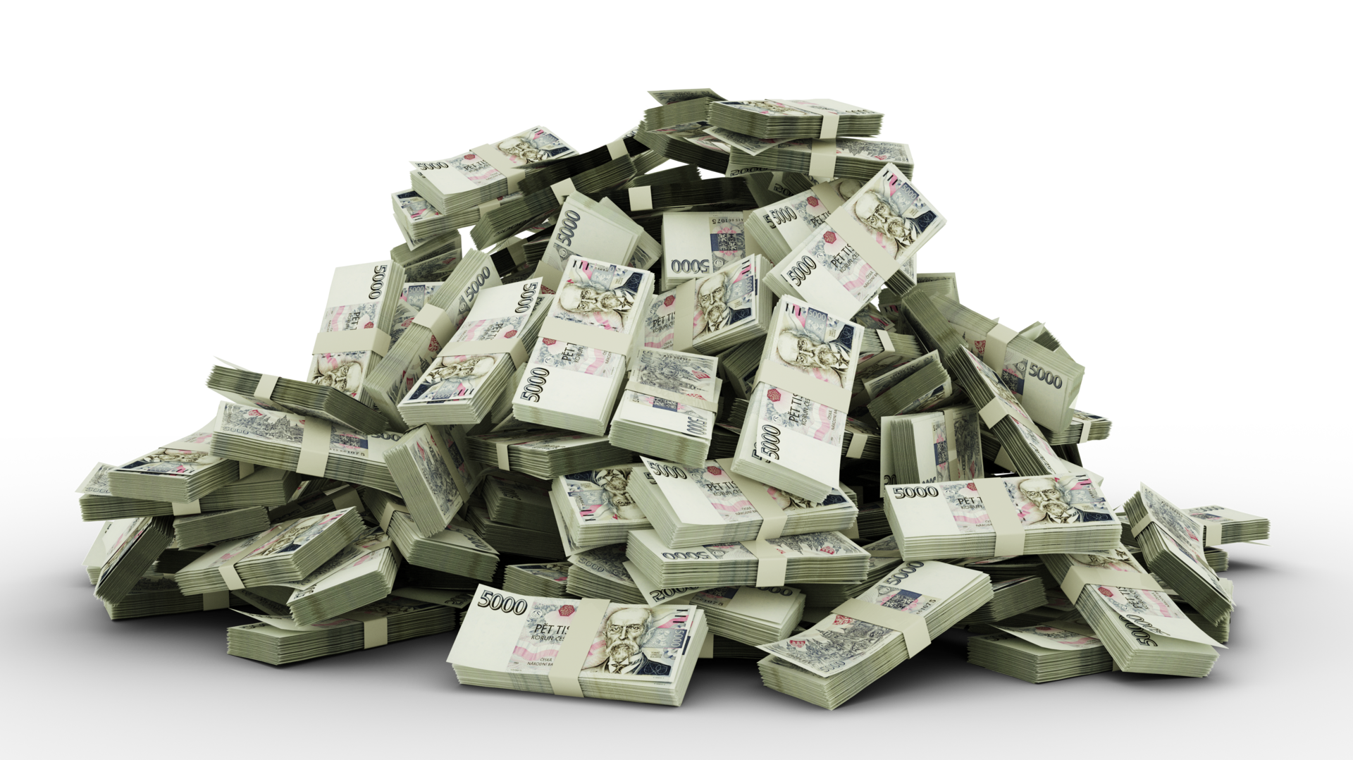 Big Pile Of Czech Koruna Notes A Lot Of Money Over Transparent big-pile-of-czech-koruna-notes-a-lot-of-money-over-transparent