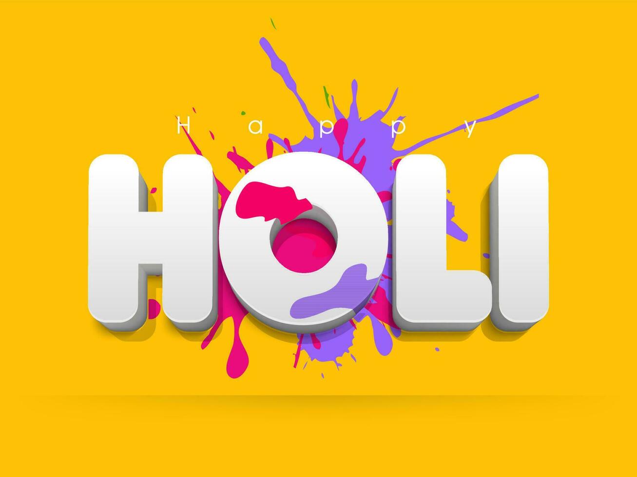 Indian Festival of Colours, Happy Holi Concept. vector