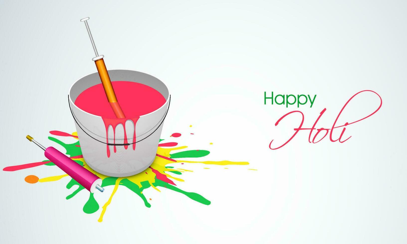 Indian Festival of Colours, Happy Holi Concept. vector