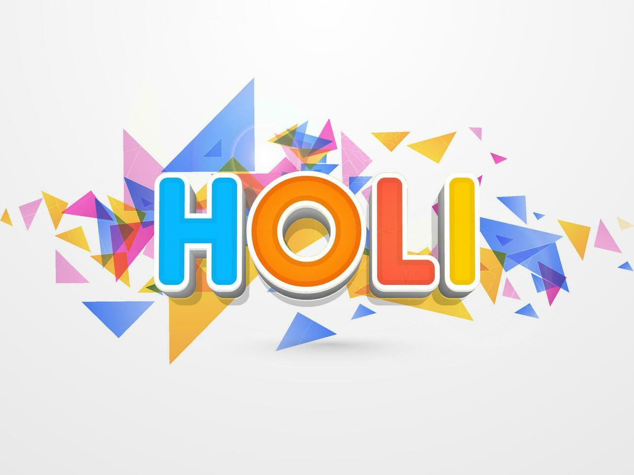 Indian Festival of Colours, Happy Holi Concept. vector
