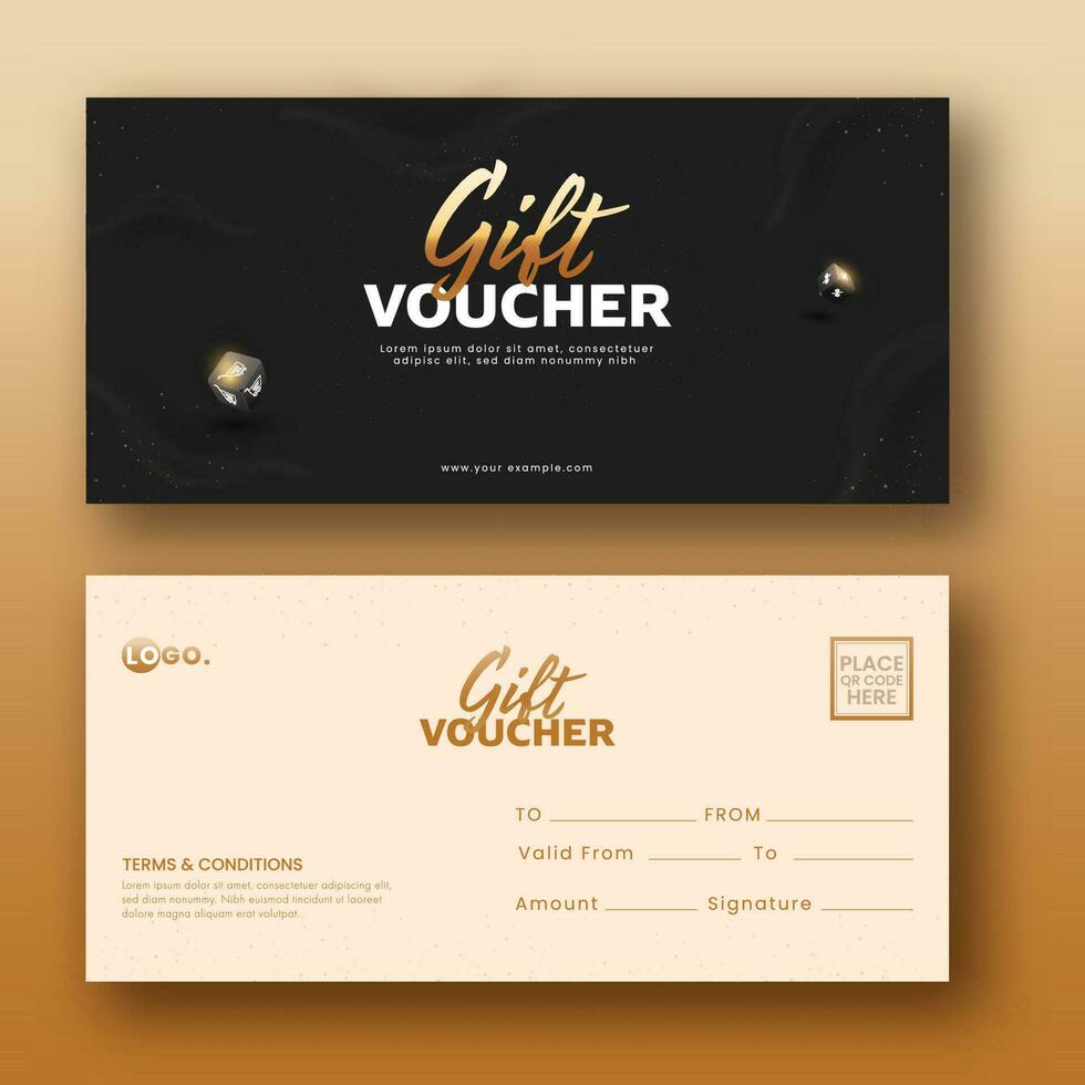 Editable Gift Voucher Banner Or Horizontal Template With Envelope For Advertising. vector