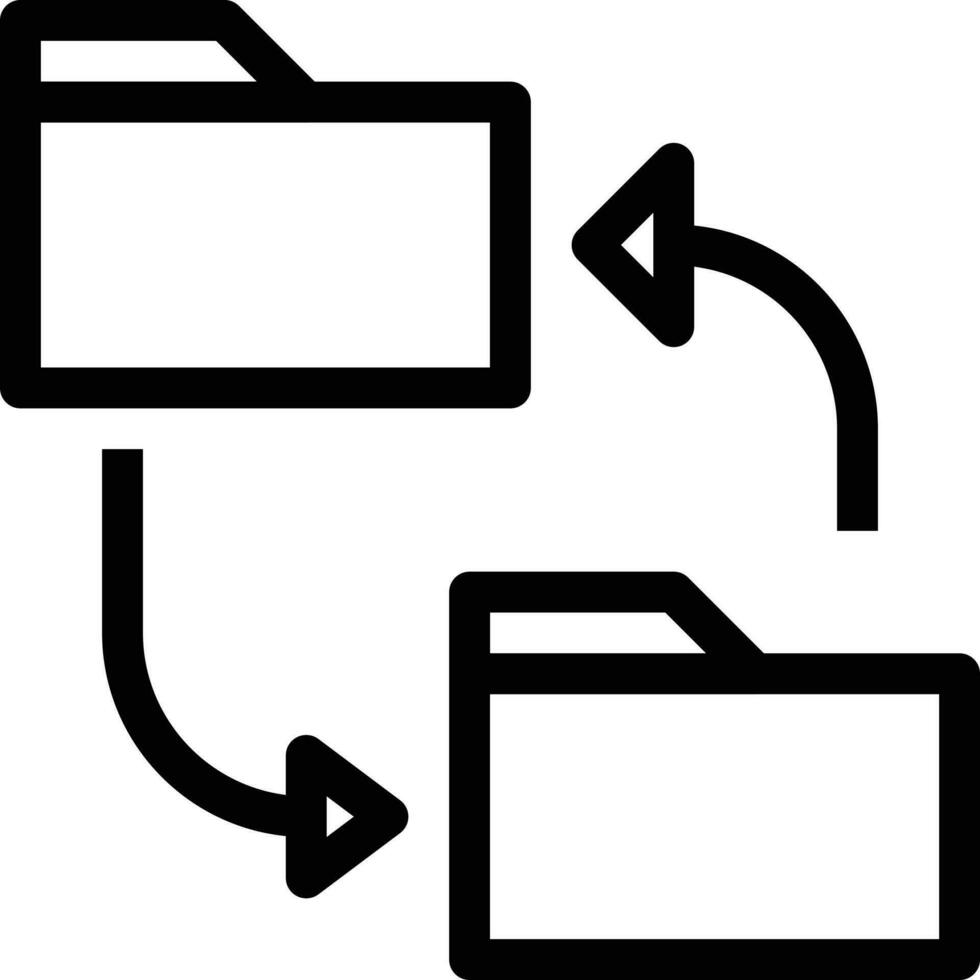 ilustración vectorial de carpeta en un fondo. símbolos de calidad premium. iconos vectoriales para concepto y diseño gráfico. vector