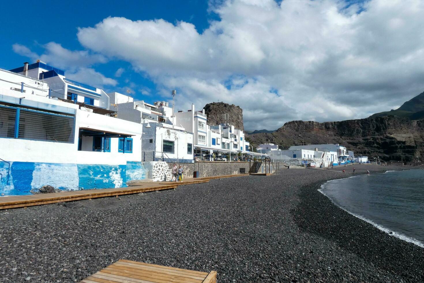 costa de agaete en el isla de gran canaria en el atlántico océano. foto