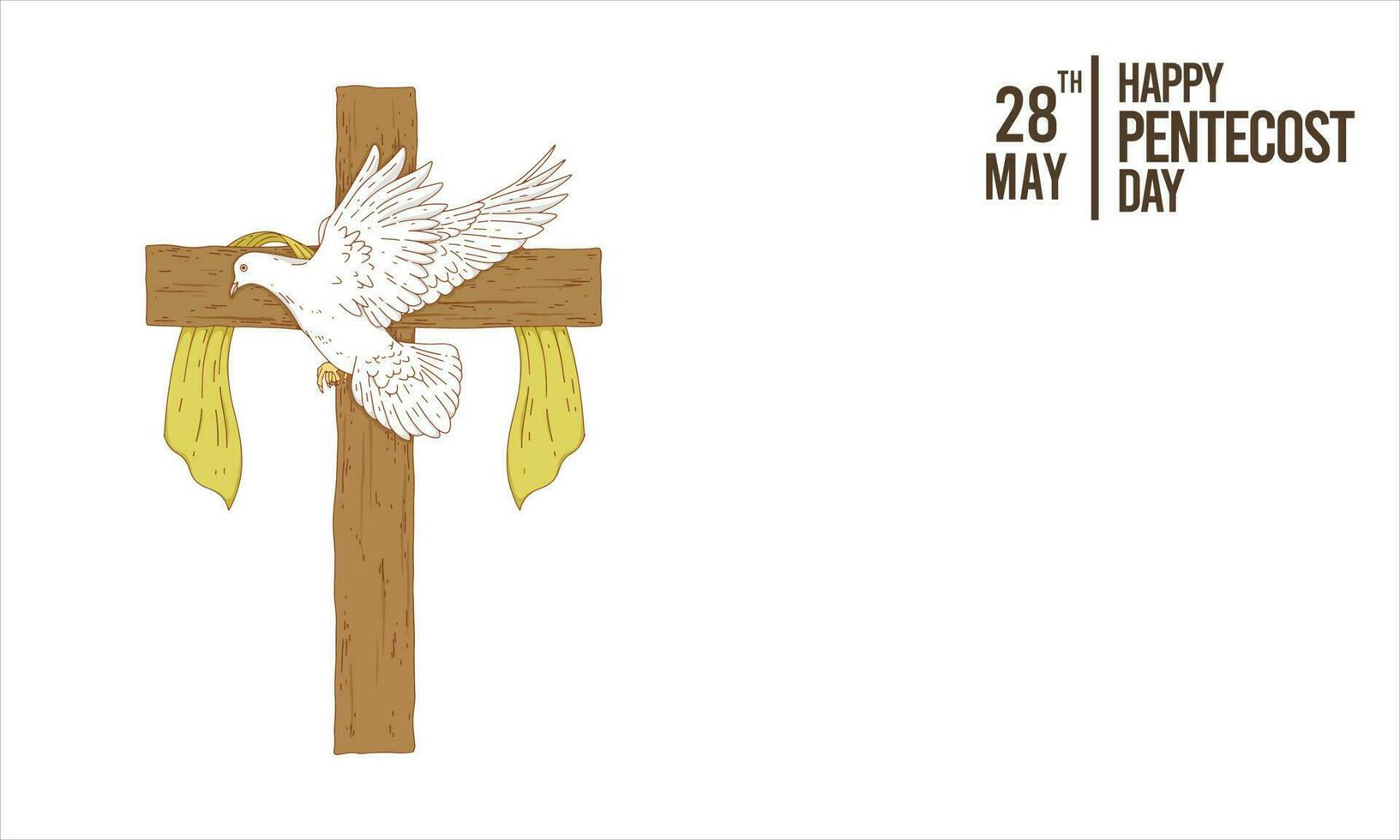 Happy Pentecost day Background vector