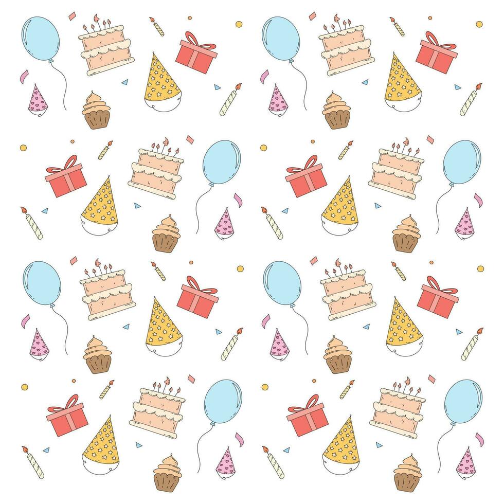 Happy Birthday Vector pattern