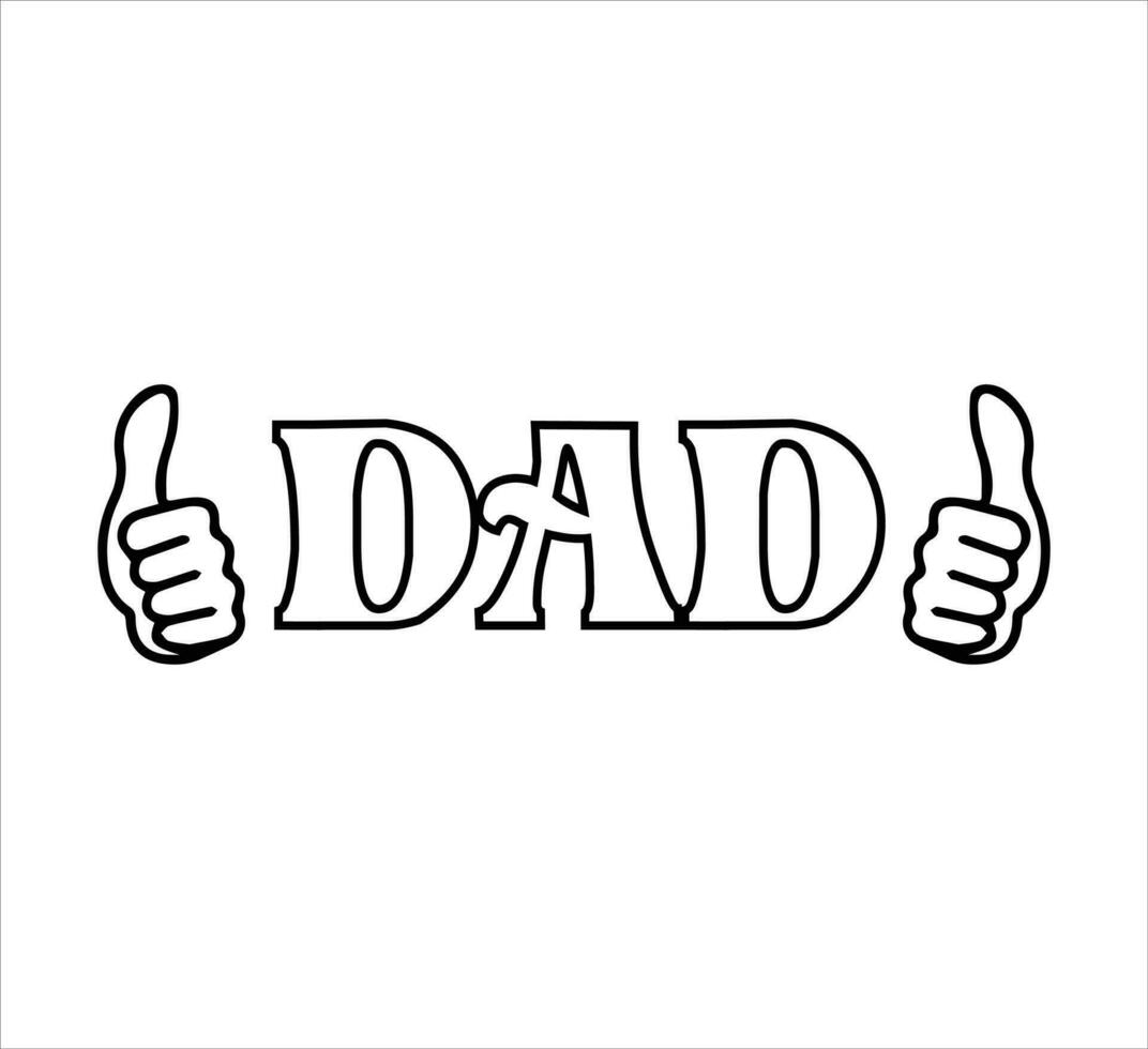 Dad T Shirt Design vector