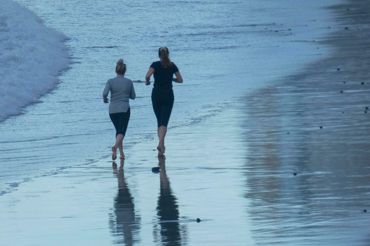 Relaxing stroll on the beach photo