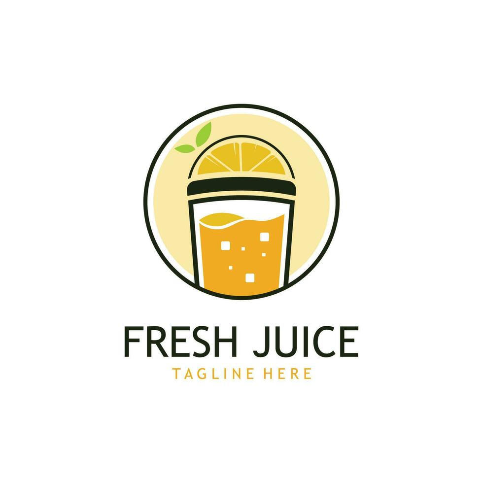 Fresh Drink Simple Logo Template vector