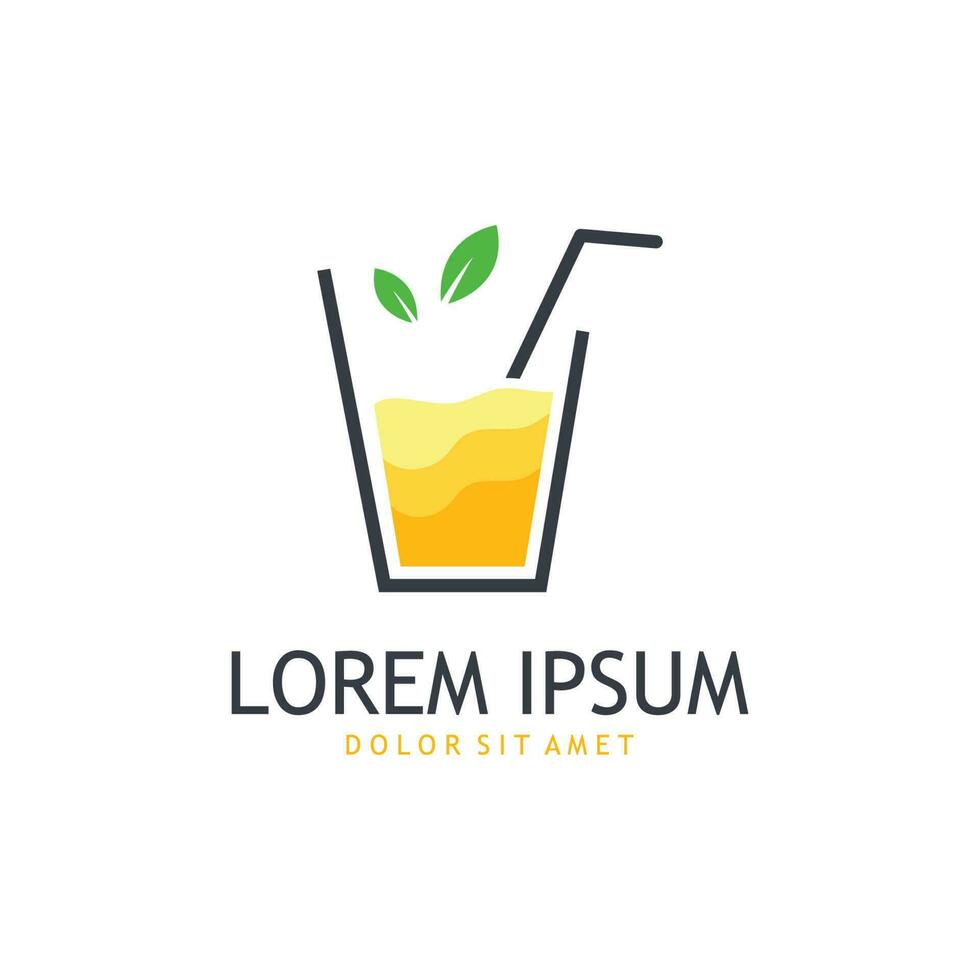 Fresh Drink Simple Logo Template vector