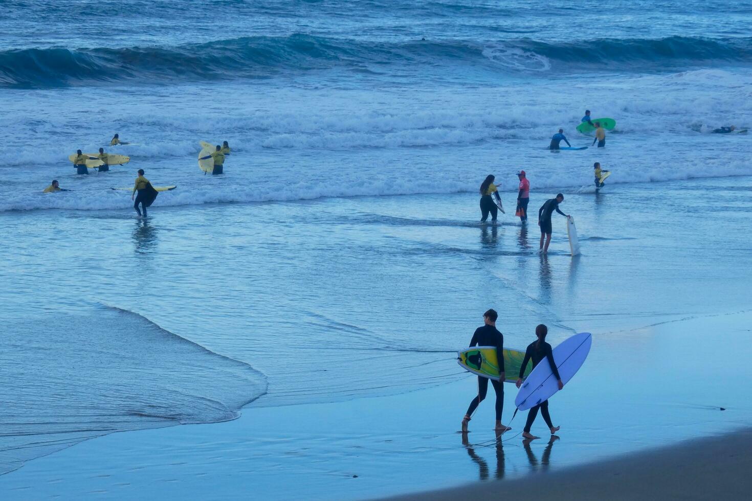 Relaxing stroll on the beach photo