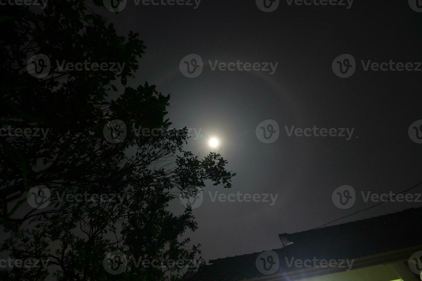 Moon Halo landscape photo