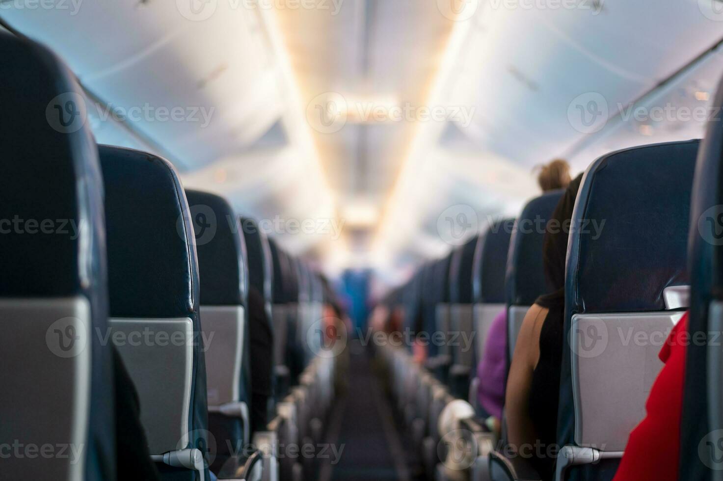 Background of airplane seats photo