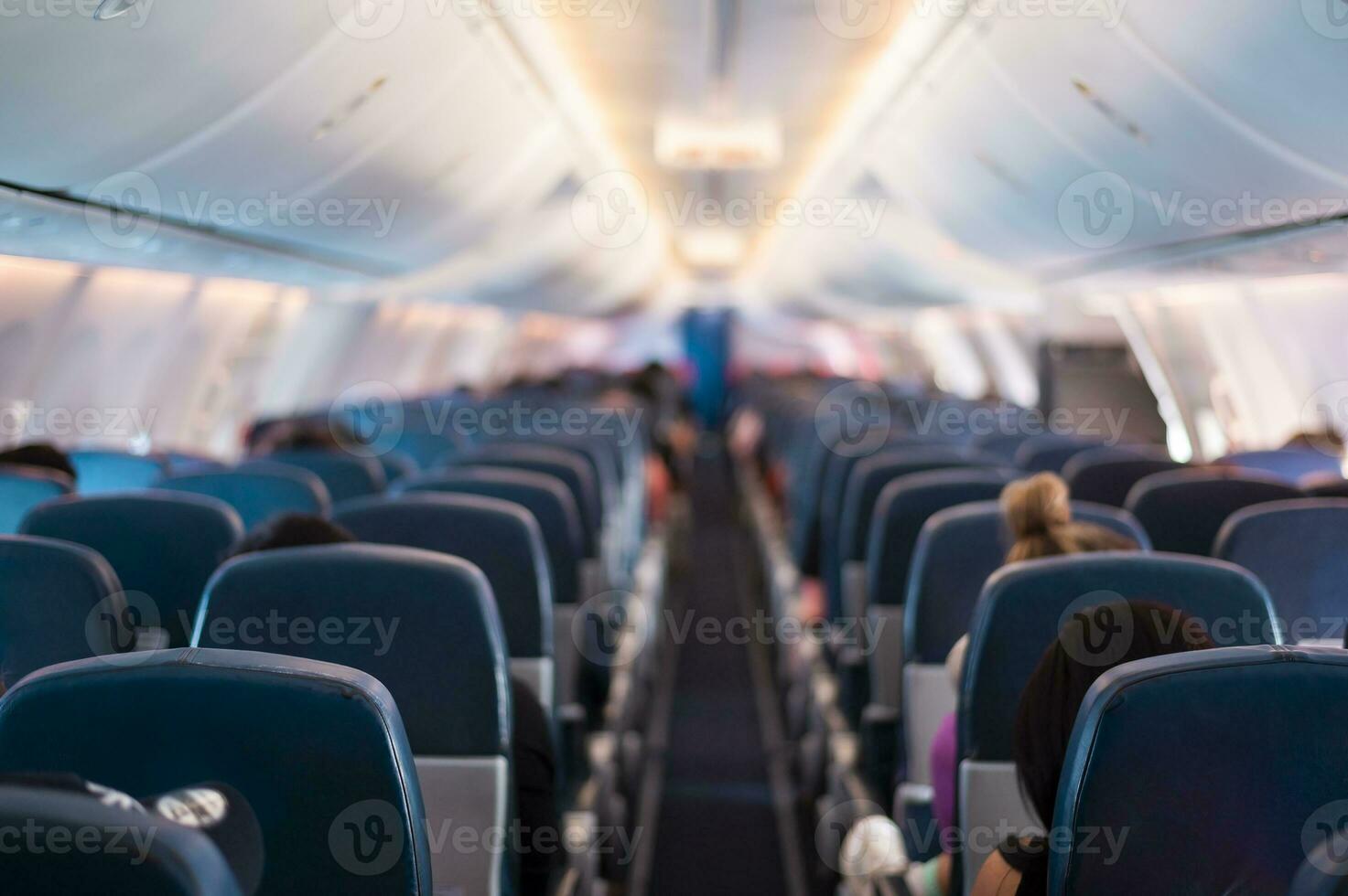 Background of airplane seats photo