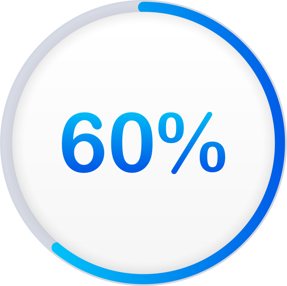 Circular Percentage for Infographic Design Elements. projects completion progress. png