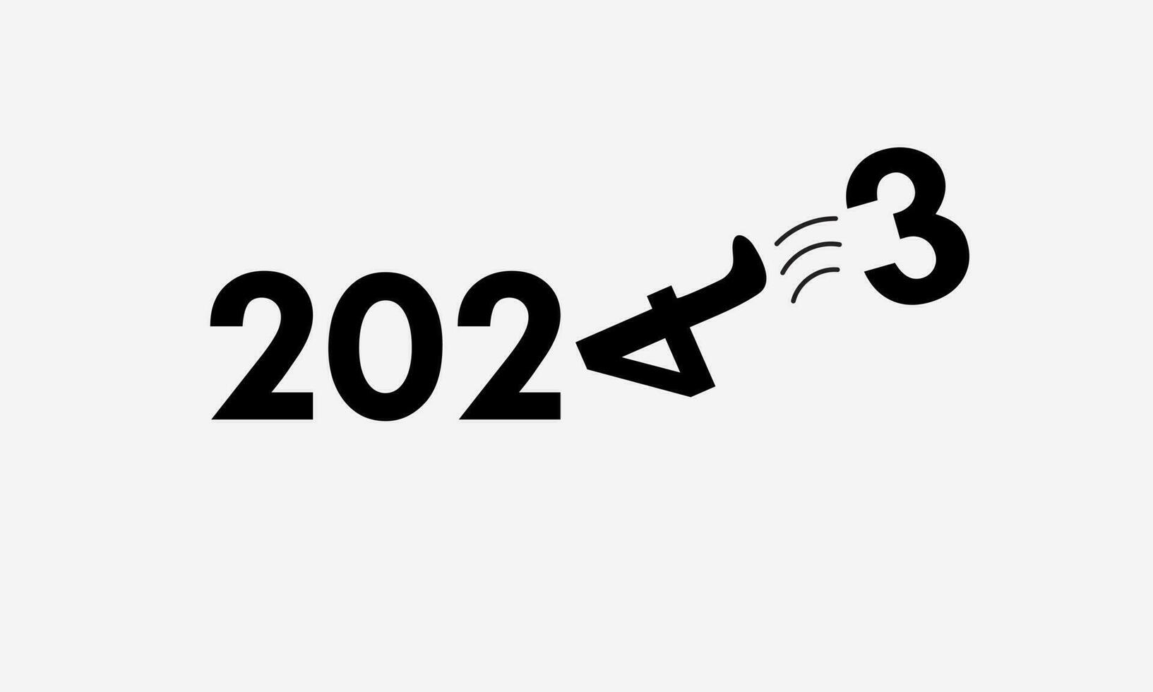 2024 tipografía moderno futurista antecedentes tipografía con negro color y blanco antecedentes vector