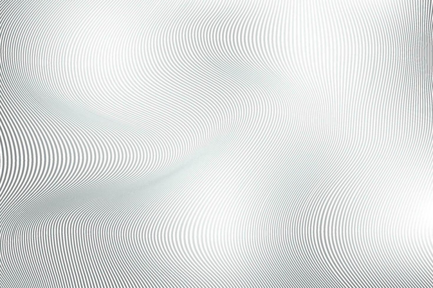 Abstract  white and gray color, modern design stripes background with geometric round shape, wavy pattern. Vector illustration.